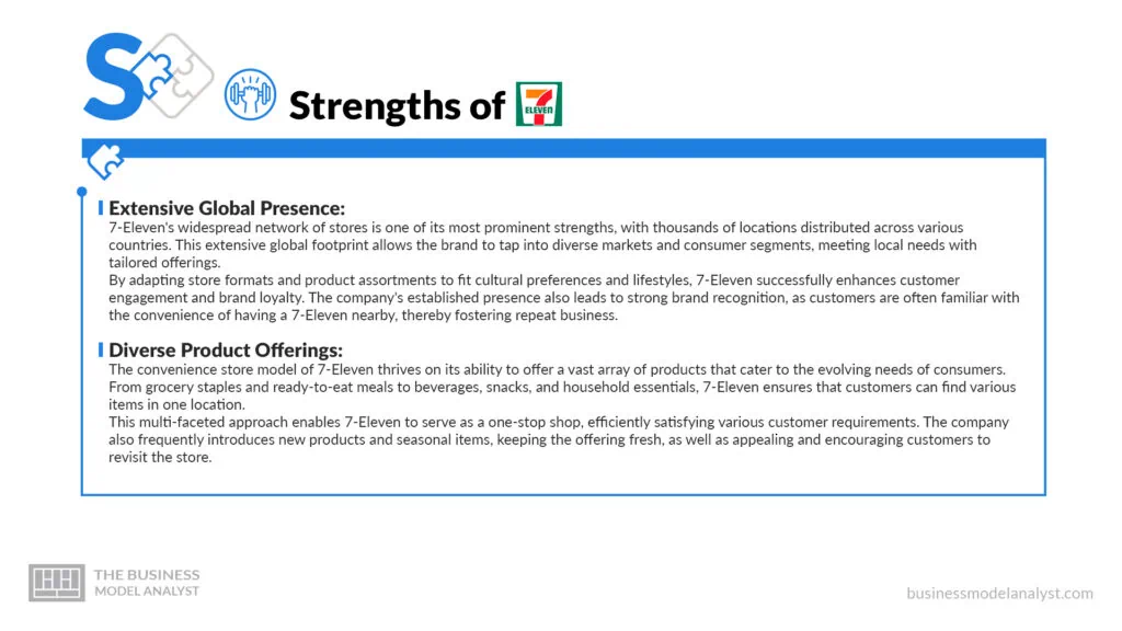7 Eleven Strengths - 7 Eleven SWOT Analysis