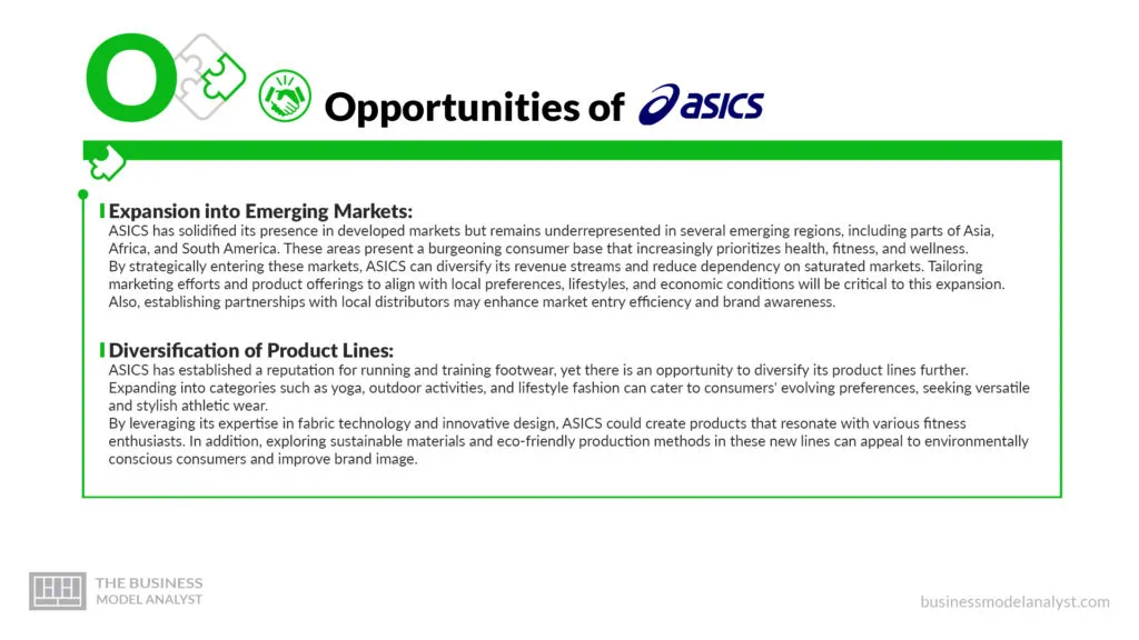 ASICS Opportunities - ASICS SWOT Analysis