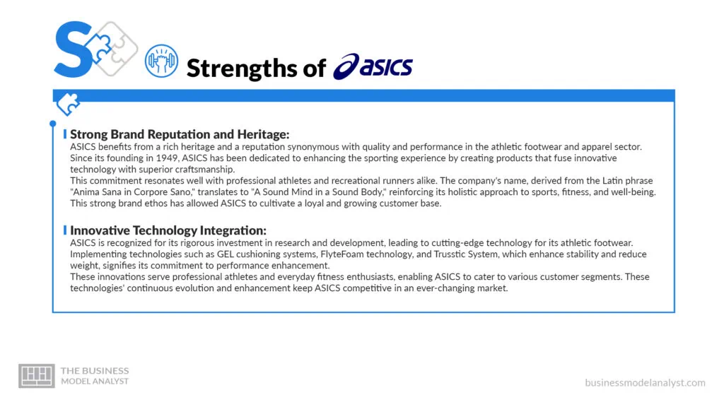 ASICS Strengths - ASICS SWOT Analysis