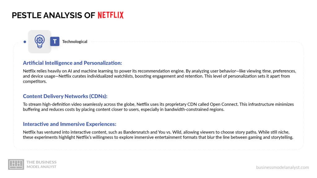 Netflix Technological Factors - Netflix PESTLE Analysis