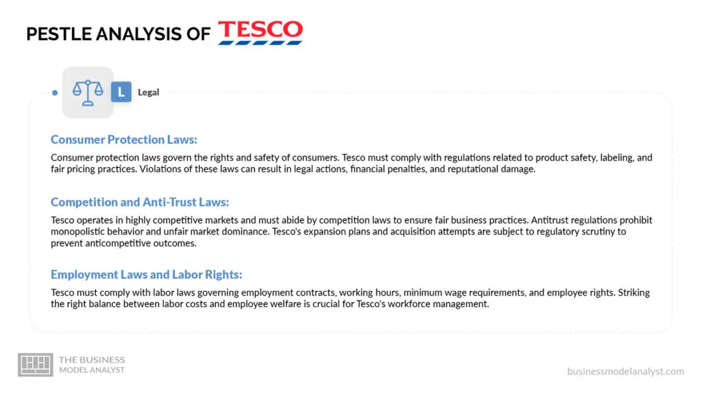 Tesco Legal Factors - Tesco PESTLE Analysis